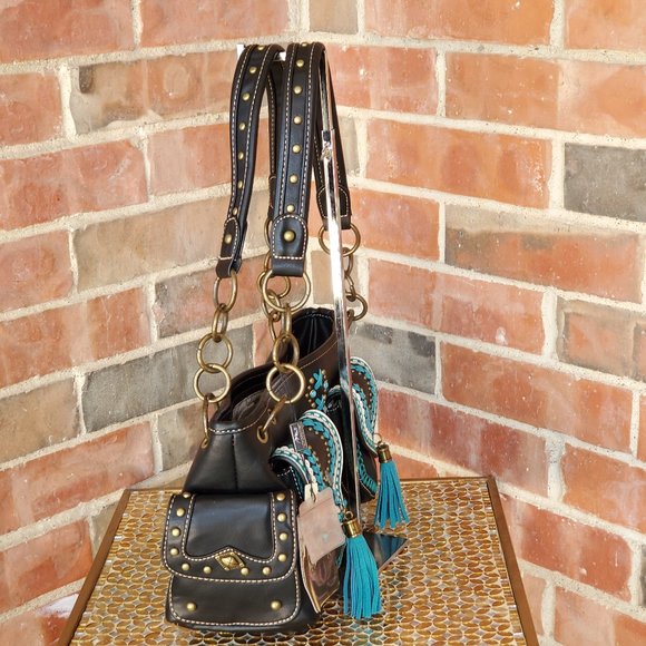 Montana West Concho Collection Satchel - Picture 5 of 7